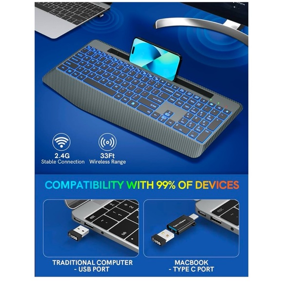 Wireless Keyboard - Picture 4 of 10